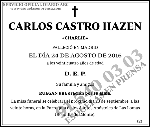 Carlos Castro Hazen